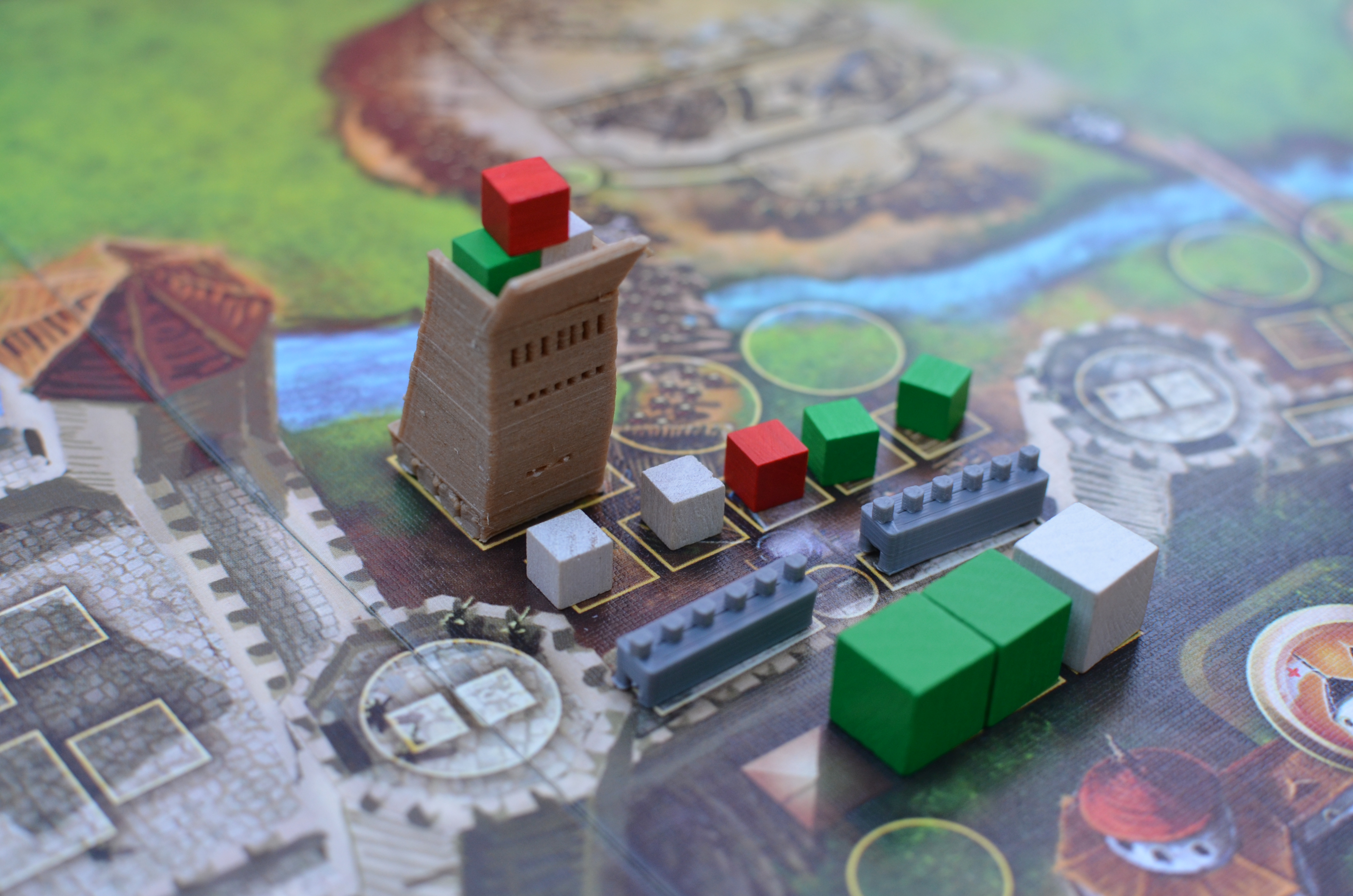 Stronghold - Siege tower - Boardgame components