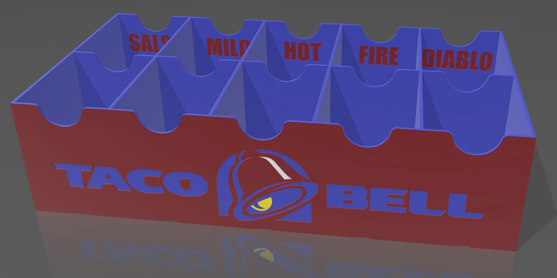 Taco Bell Sauce Packet Caddy