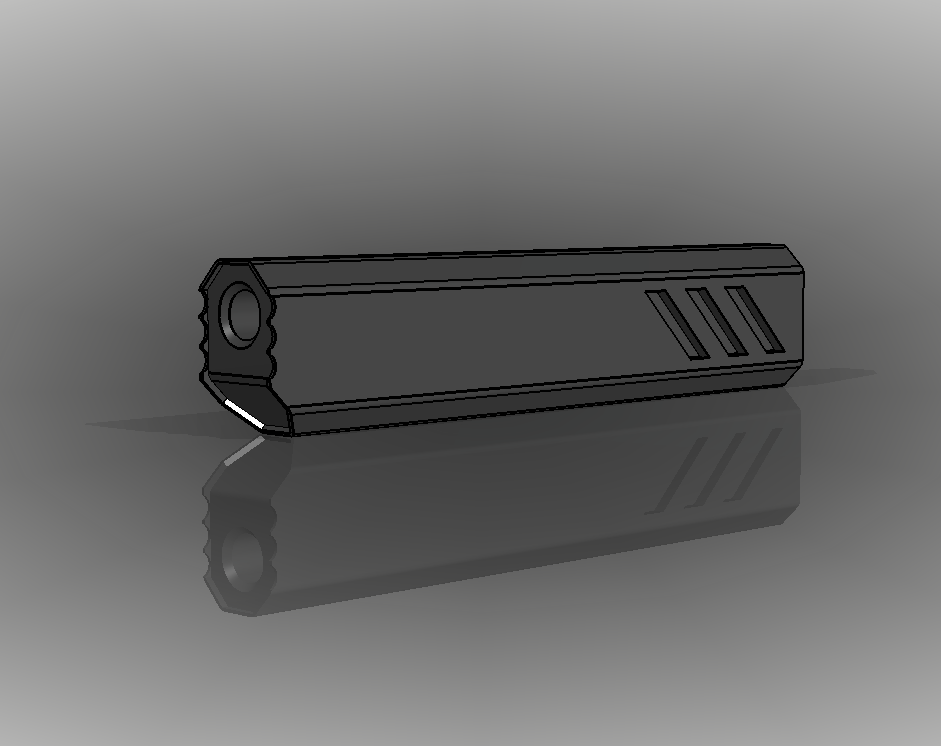 14mm Airsoft suppressor V2