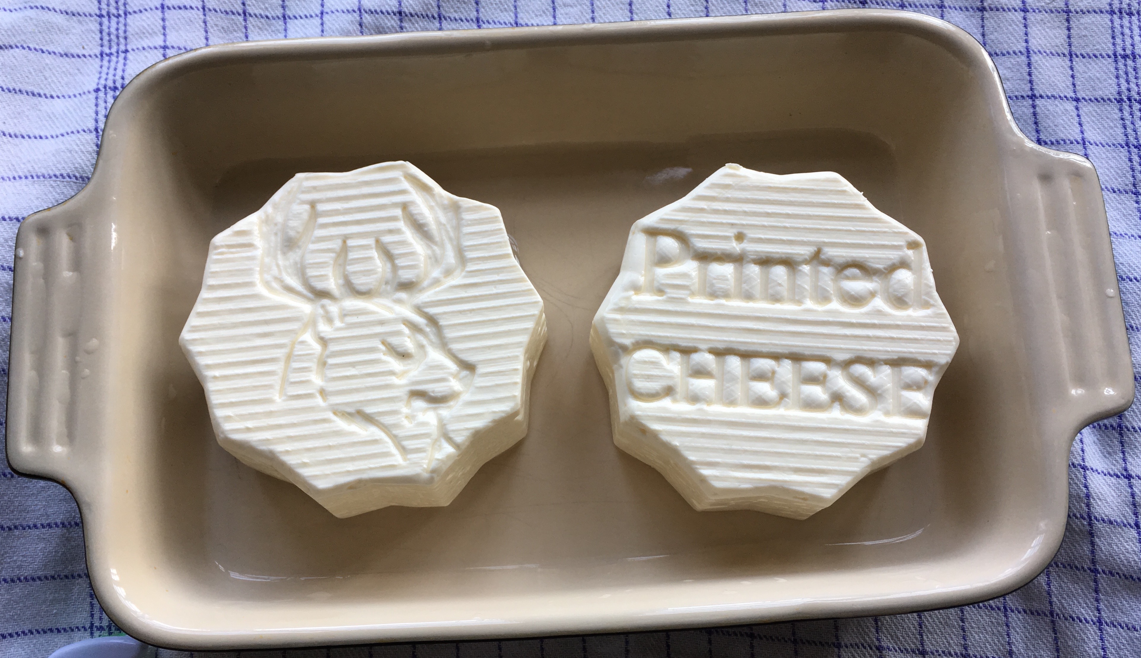 Cheese Mold, Flipable with strainer and print