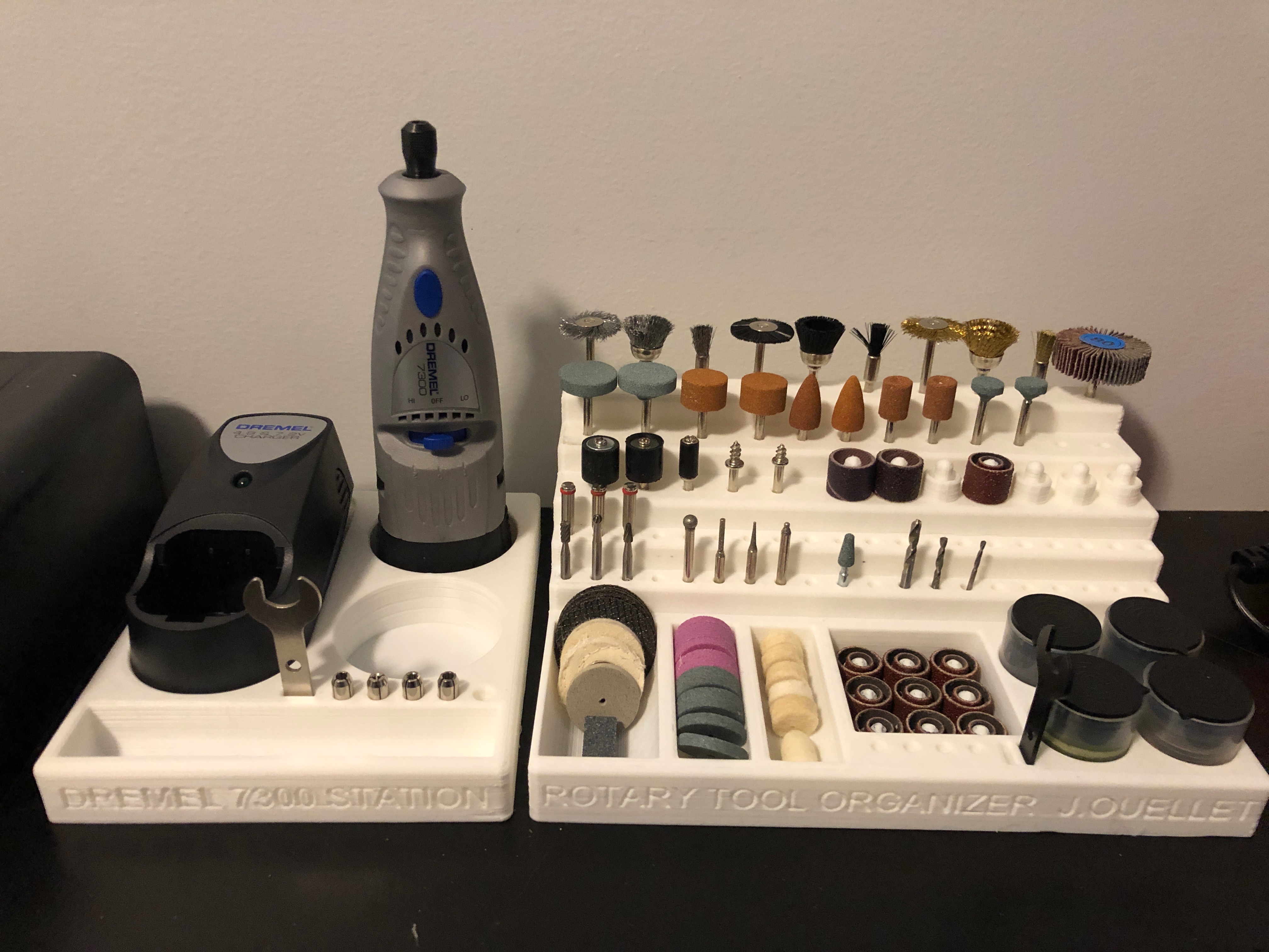 Rotary Tool Station and Organizer for Dremel 7300