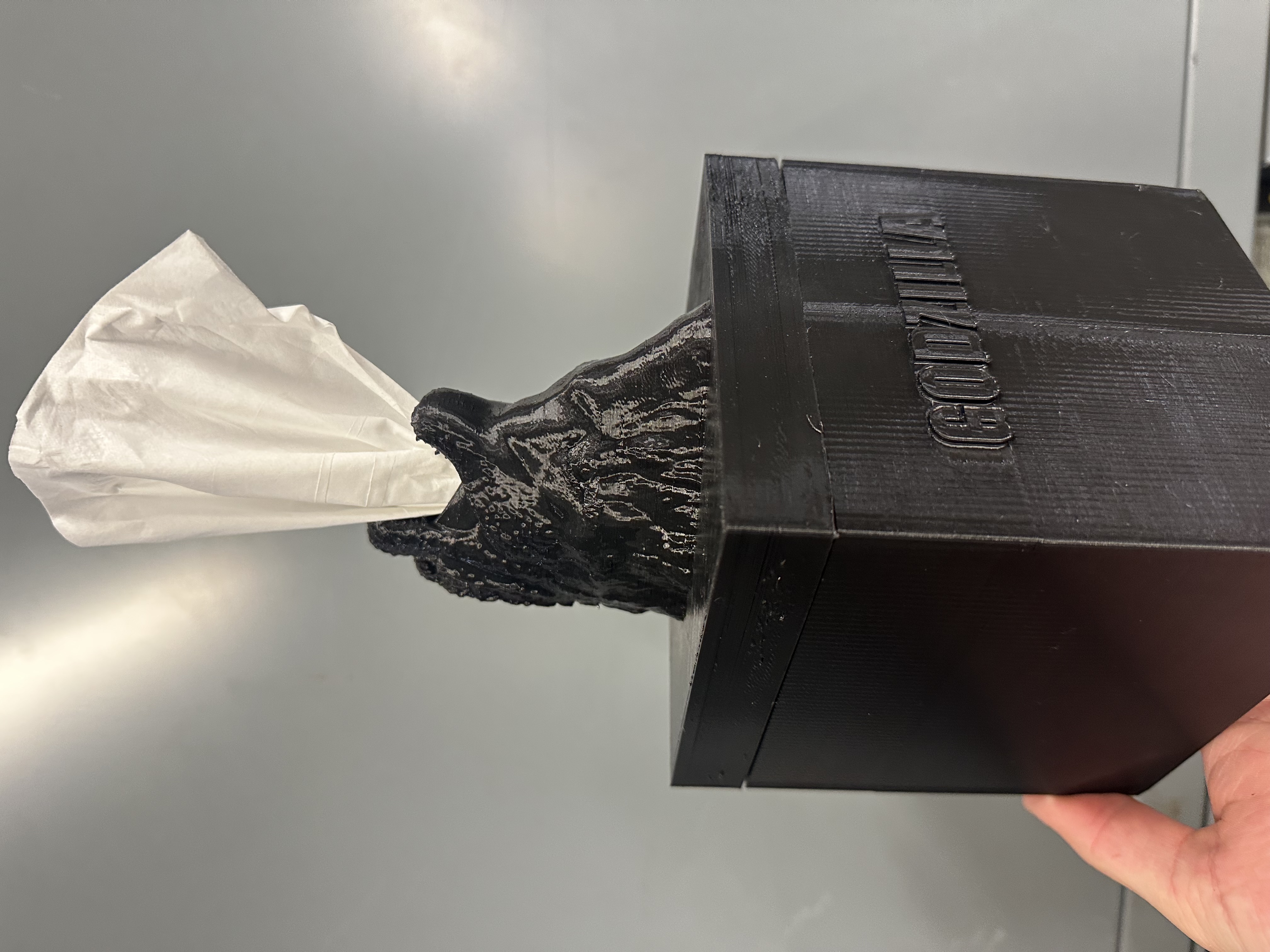 Godzilla Tissue Box - Cube Shape (Standard size printer version!)