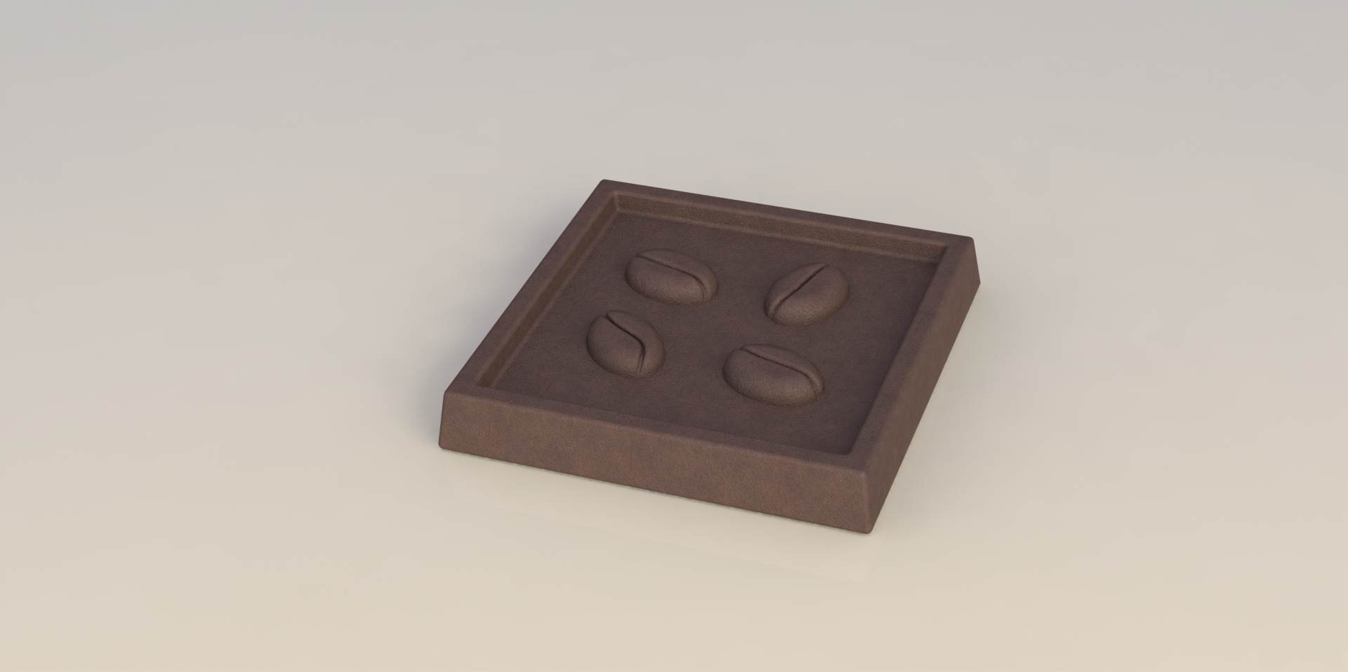 Coffee bean chocolate bar cube