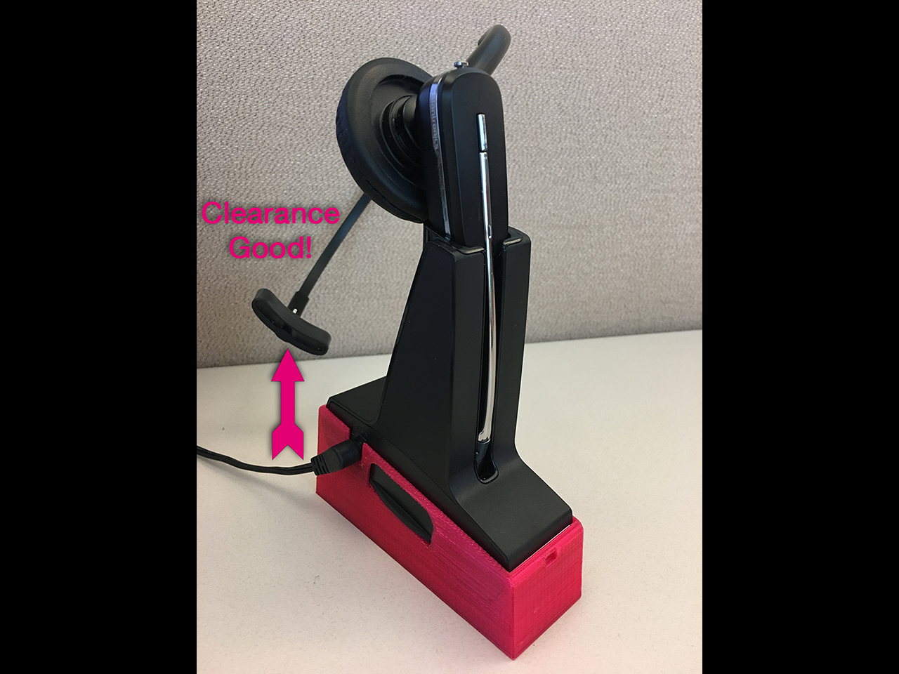 Plantronics Savi W440 Stand (for over-head strap clearance)
