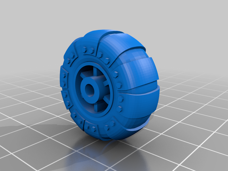 25mm diameter orcs wheel for 28mm scale vehicles
