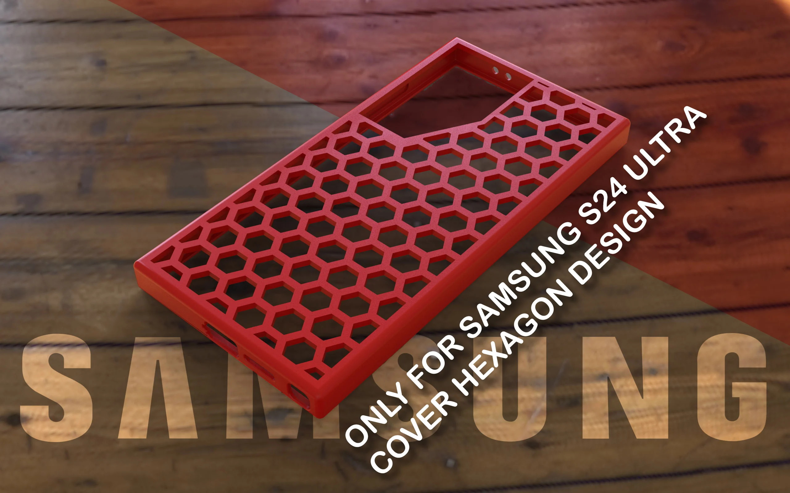 Samsung S24 Ultra Cover Hexagon Design