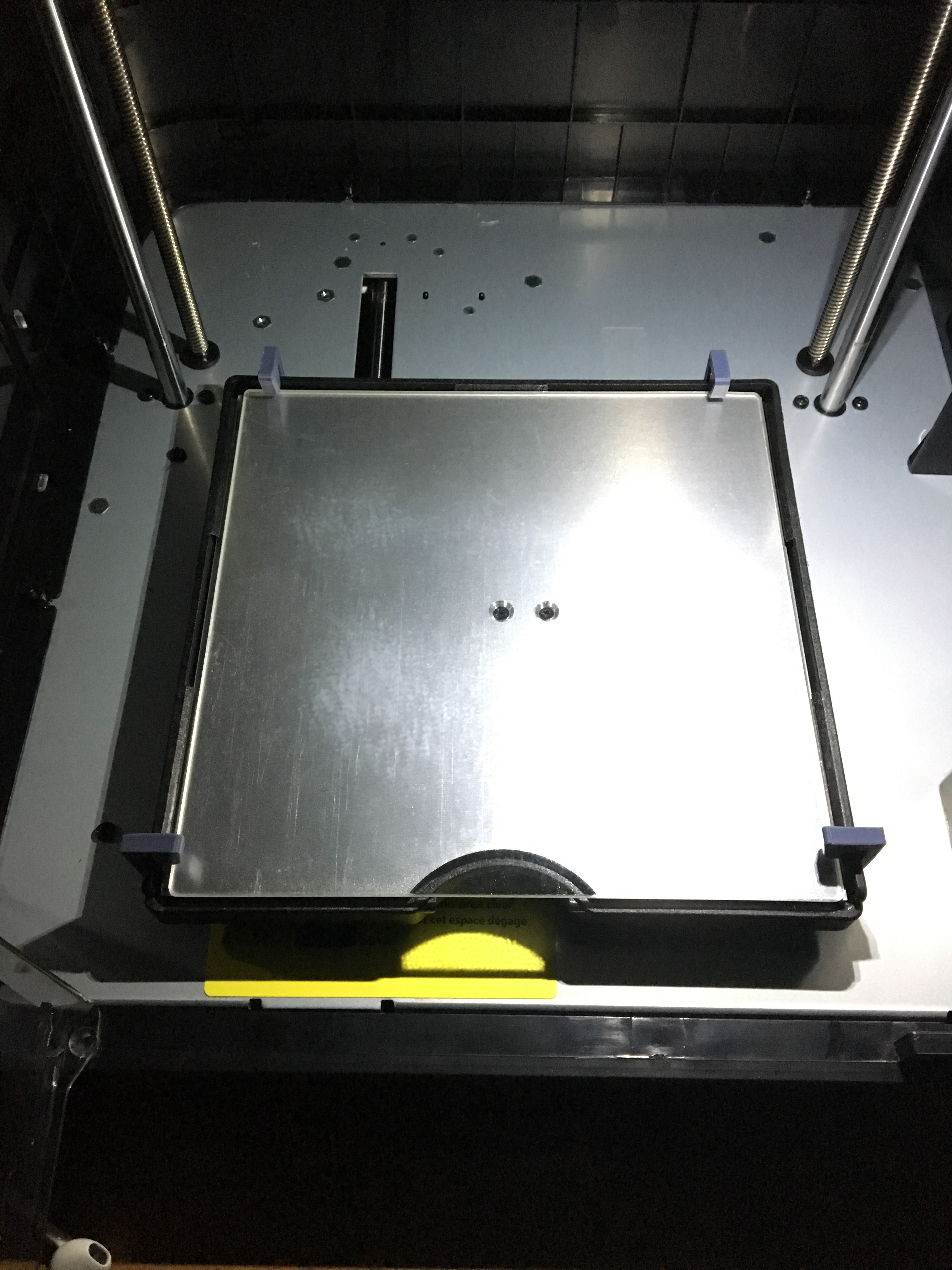 Voxel / Adventurer 3 clips for glass bed