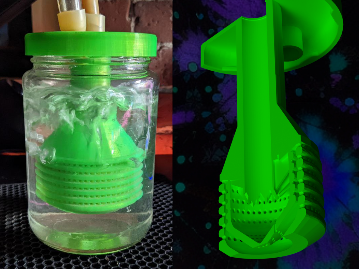 Pickle-Jar Diffuser for Hookah or Dry Herb Vaporizer