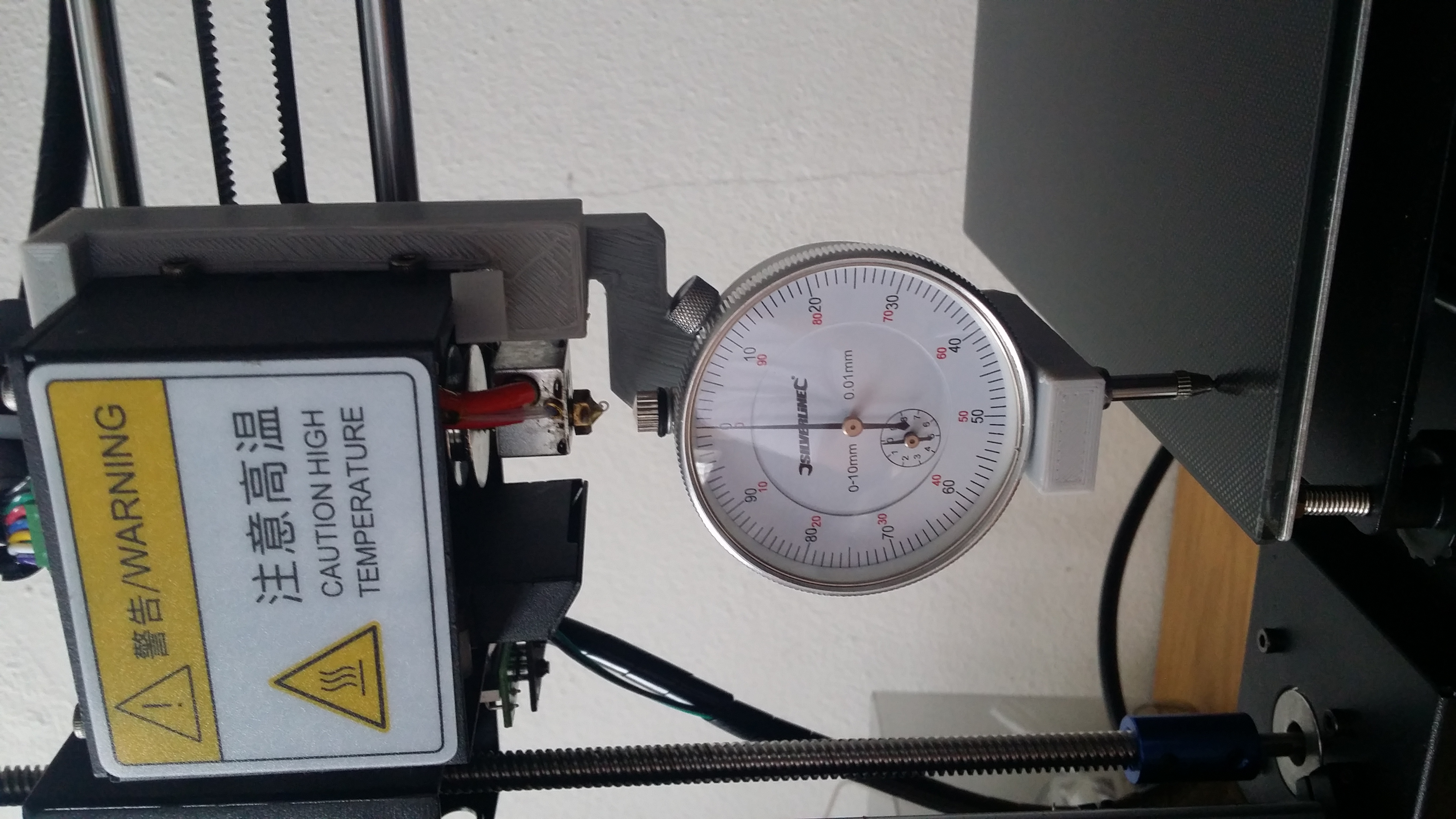 Messuhr Halter fuer Anycubic I3 Mega