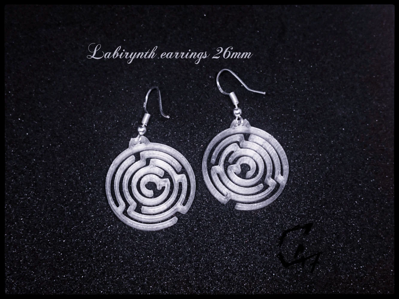 Labyrinth earring / necklace