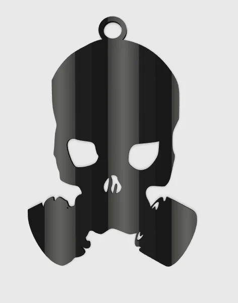 Skull Gas Mask Pendant