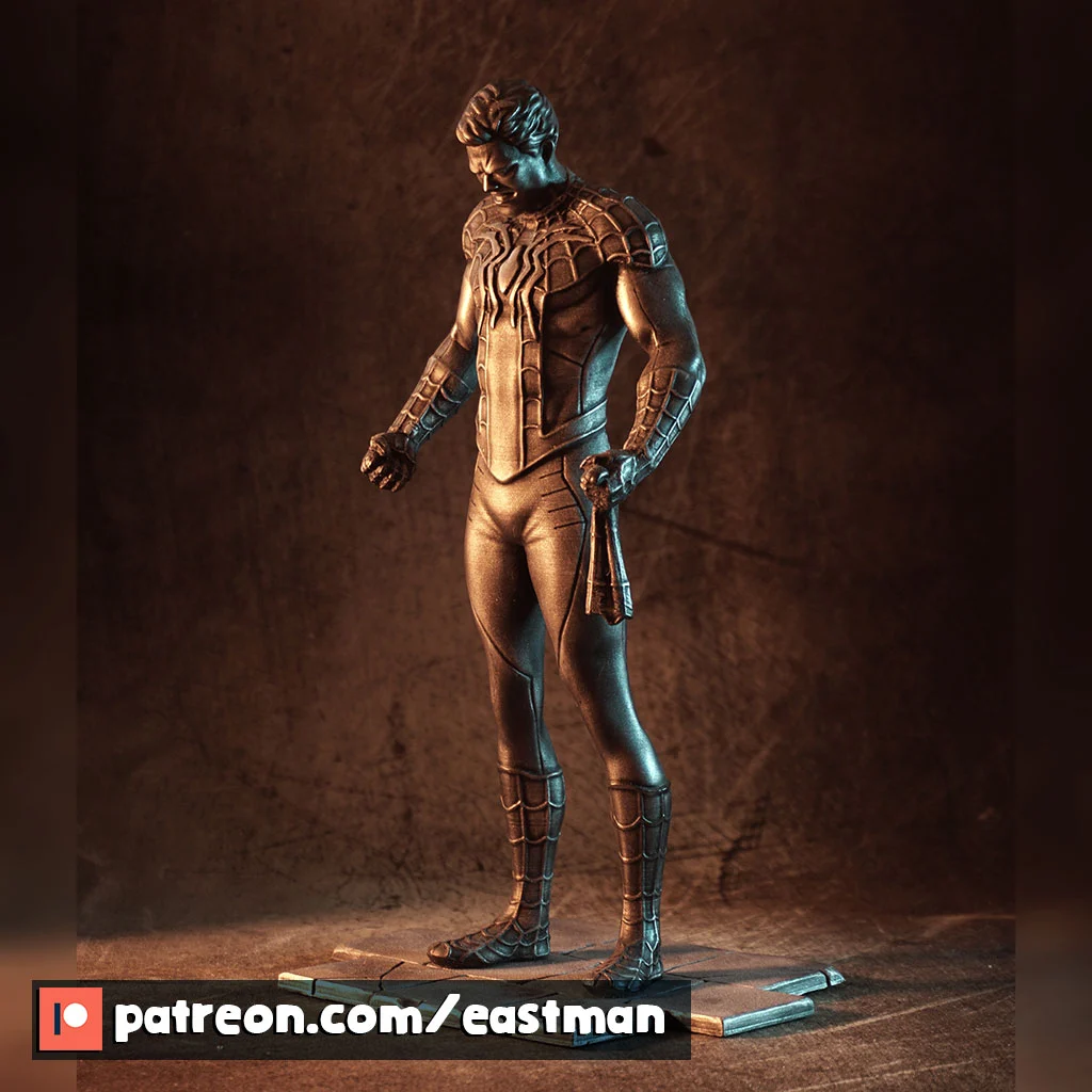 "Grief" - A Spider-Man statue (fan art)