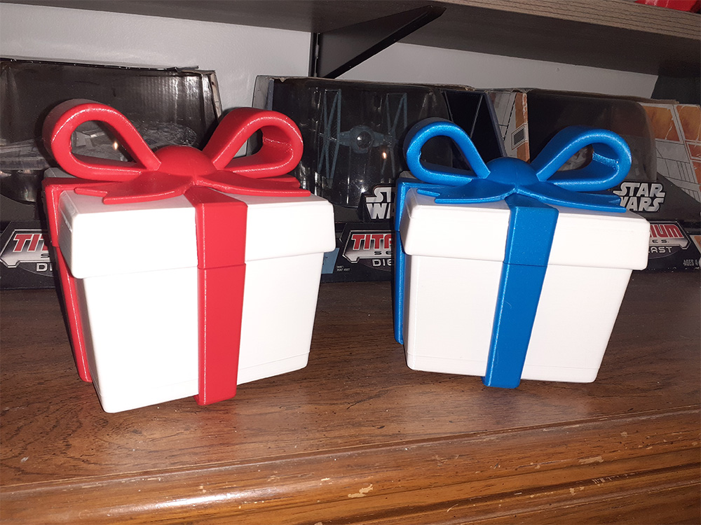 Present Gift Box with Balloon