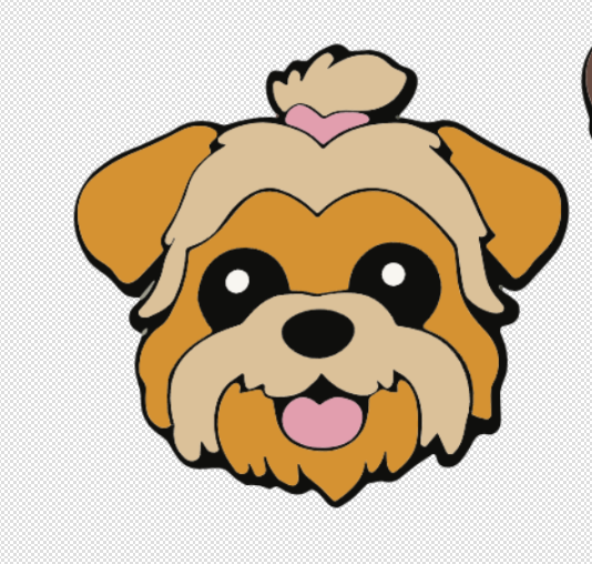 Keychain | Hand Painted Custom Pet Portrait | Dog | DOGGO ADORABLE PETS