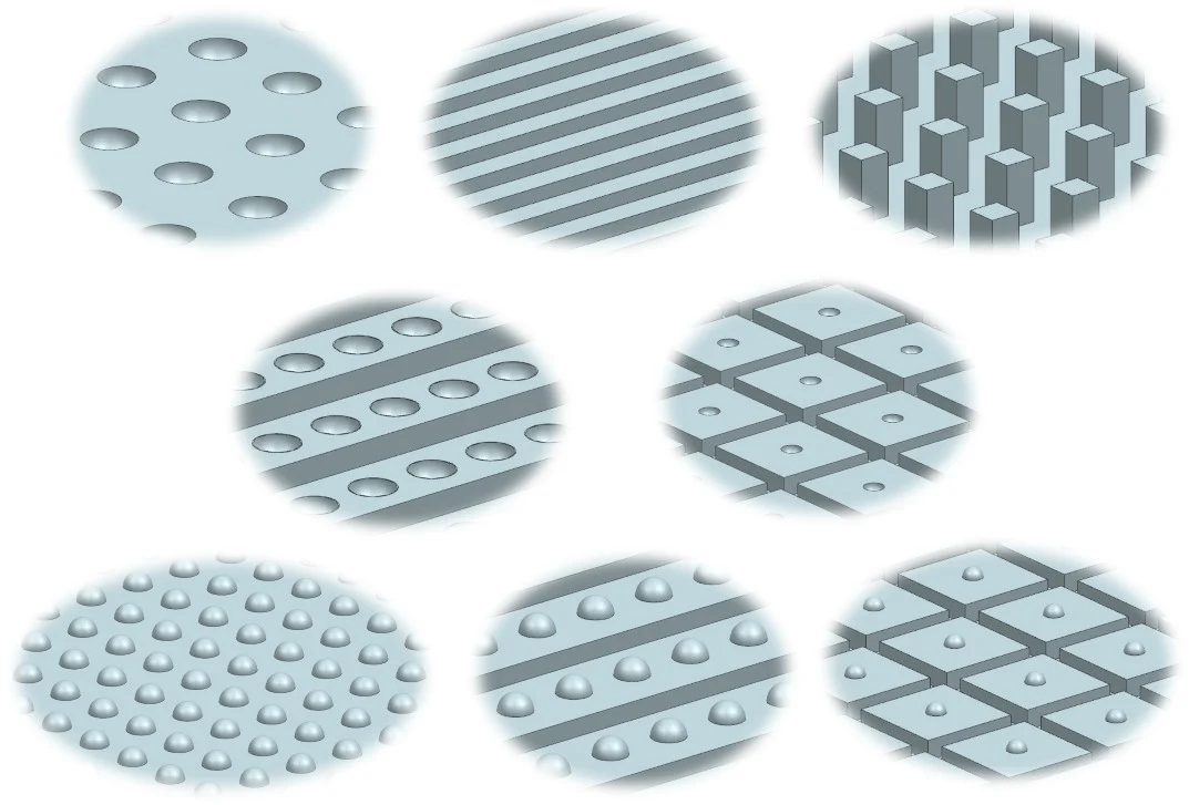 Open-source library of microtextured geometries for studying cell-material interactions
