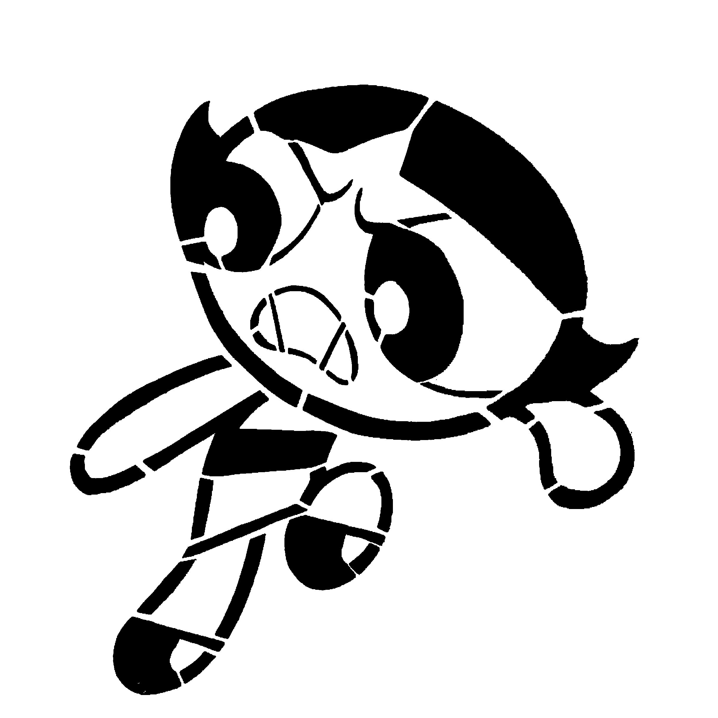 Buttercup stencil 1