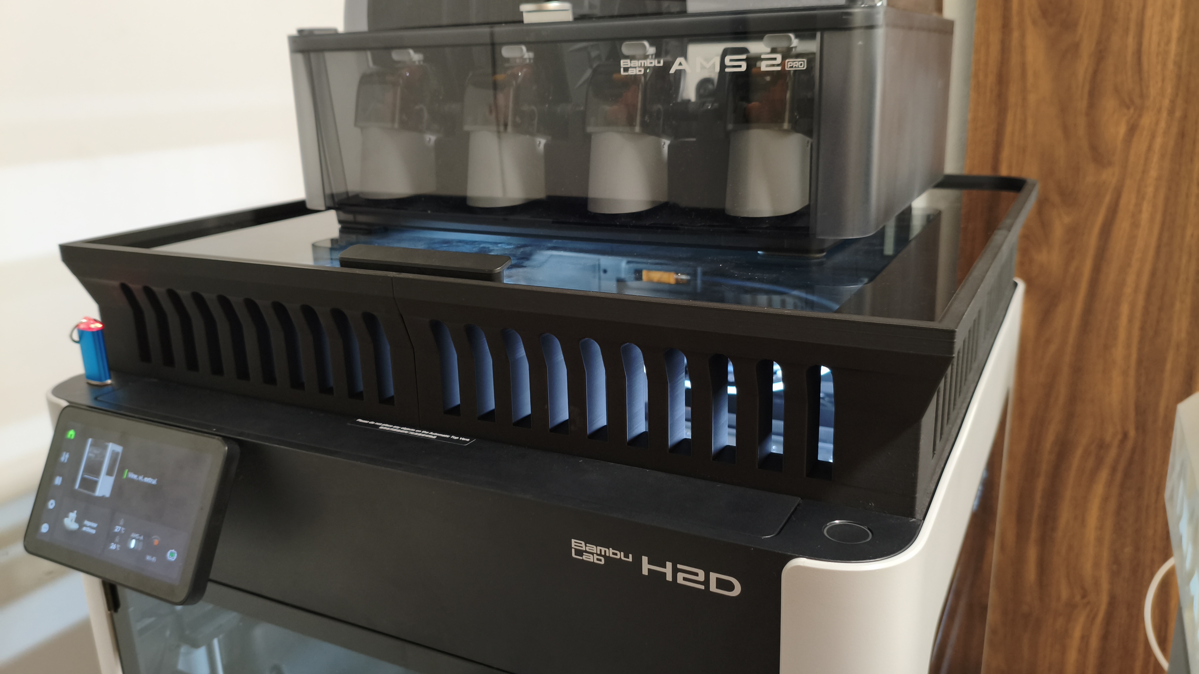 BambuLab H2D Glass support for venting improvement