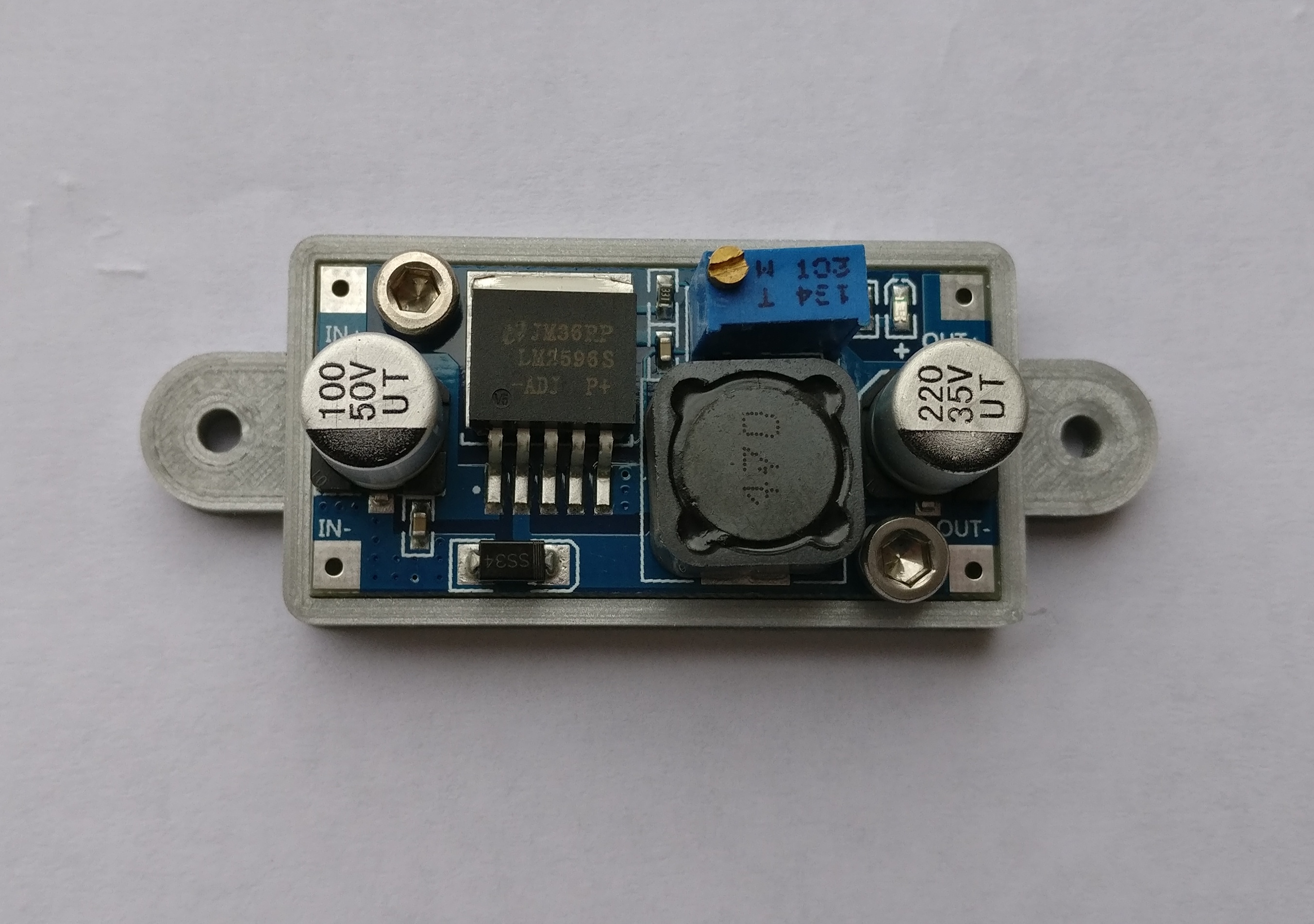 LM2596 step down 21x43mm mount