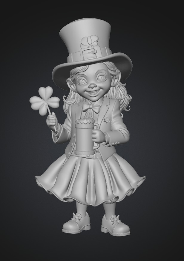 St. Patrick's Day Leprechaun Girl