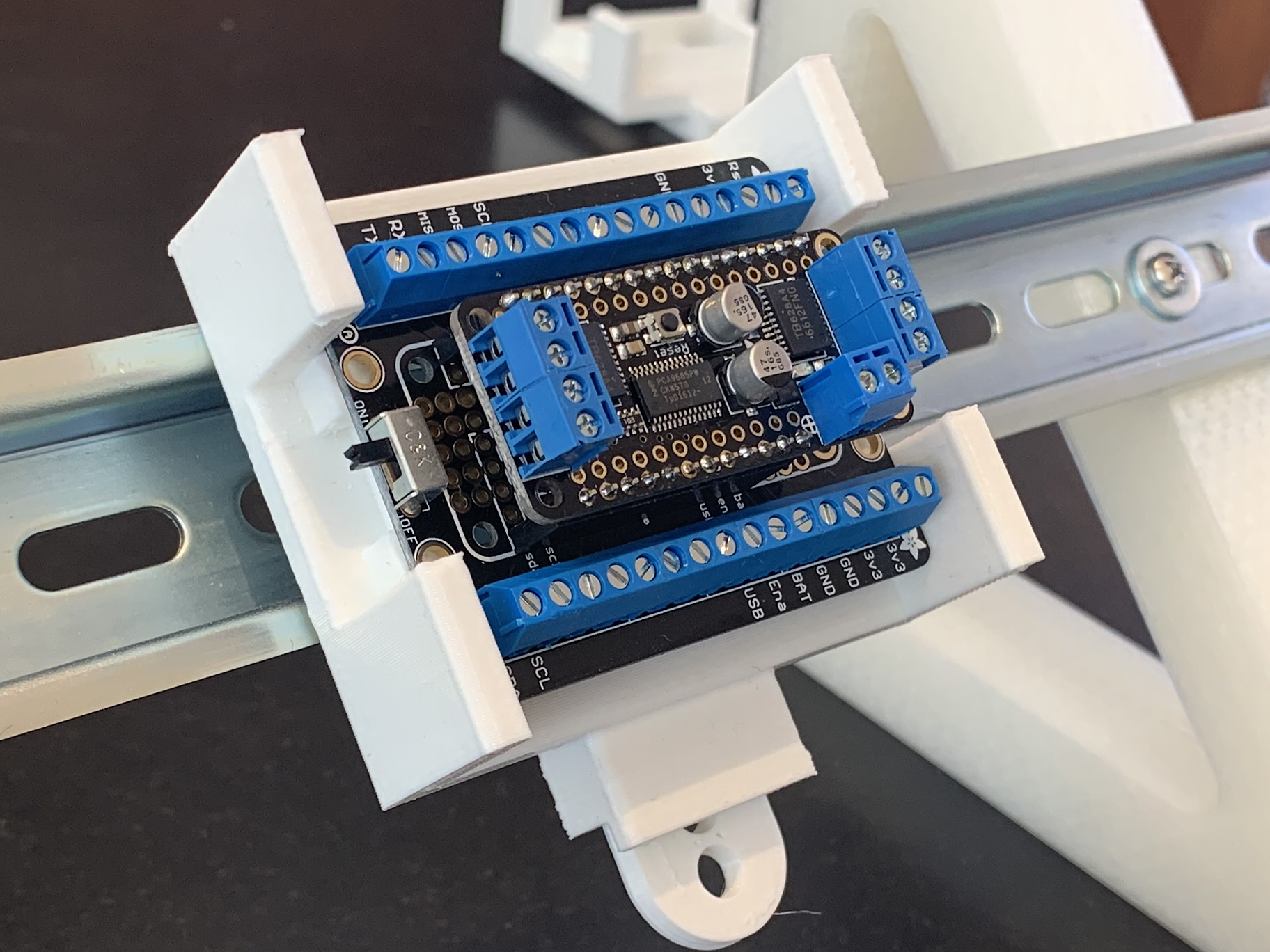 Din Rail FeatherWing Terminal Block Bumper