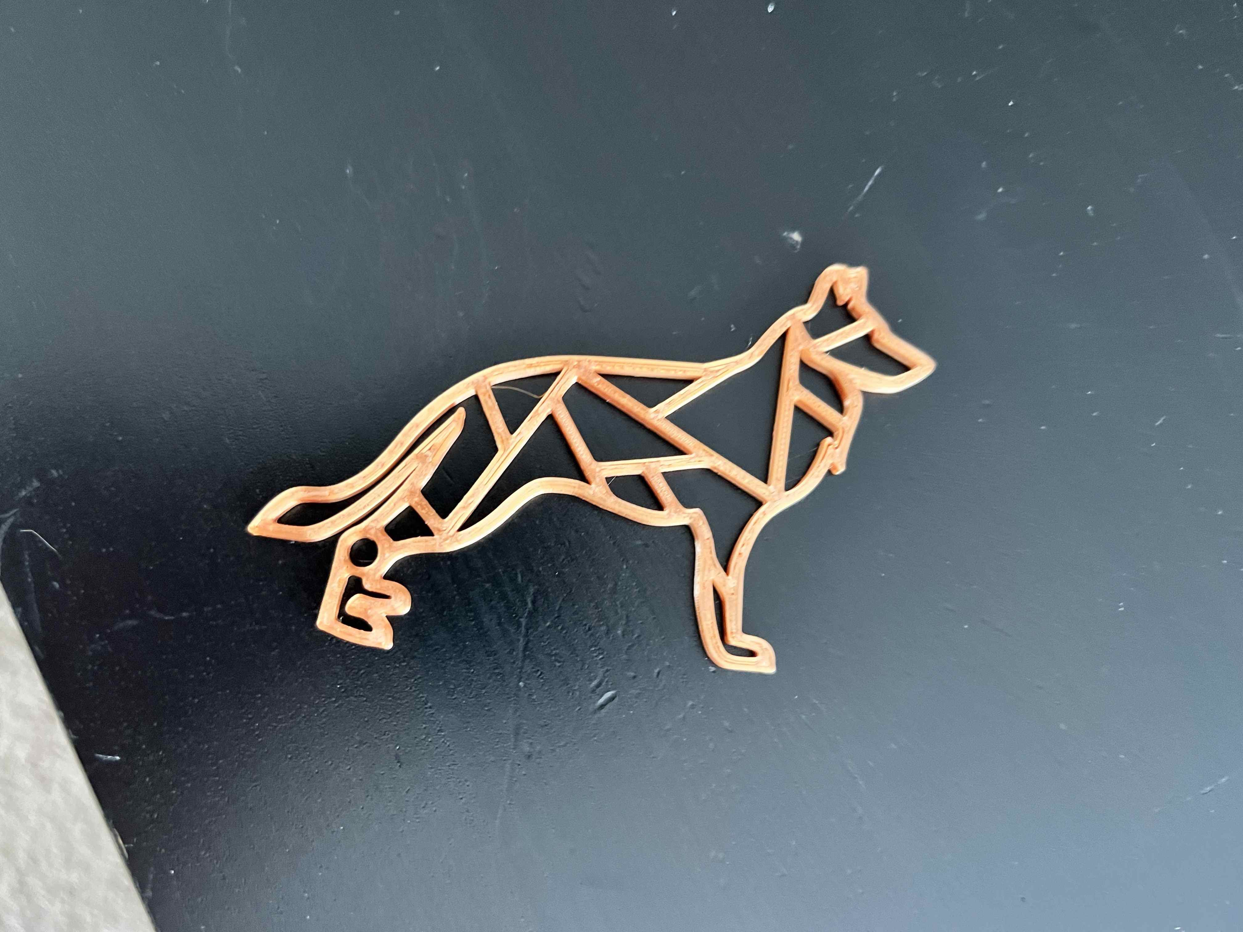 German Shepard Keychain