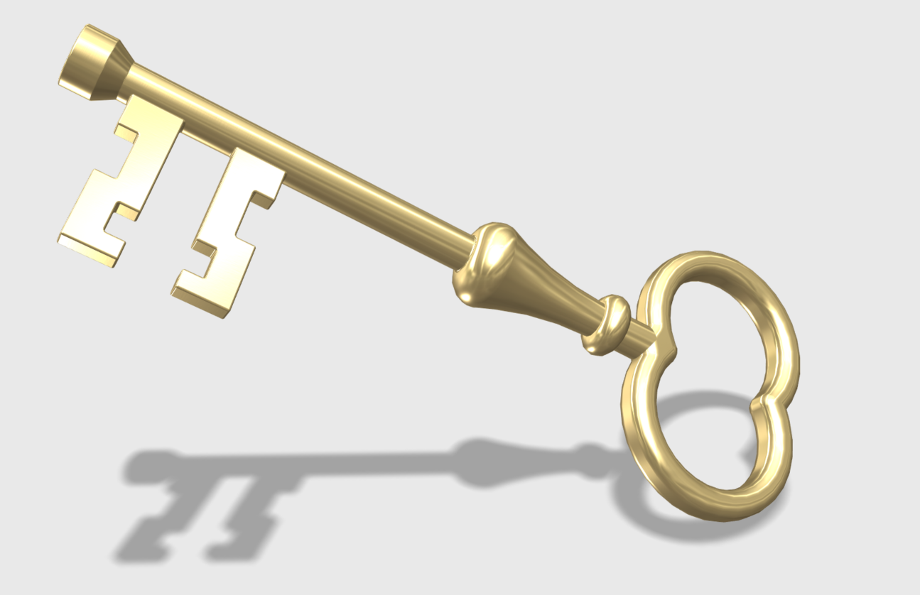key for antique lock