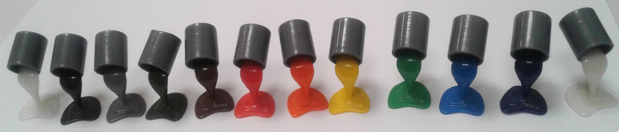 Pouring paint