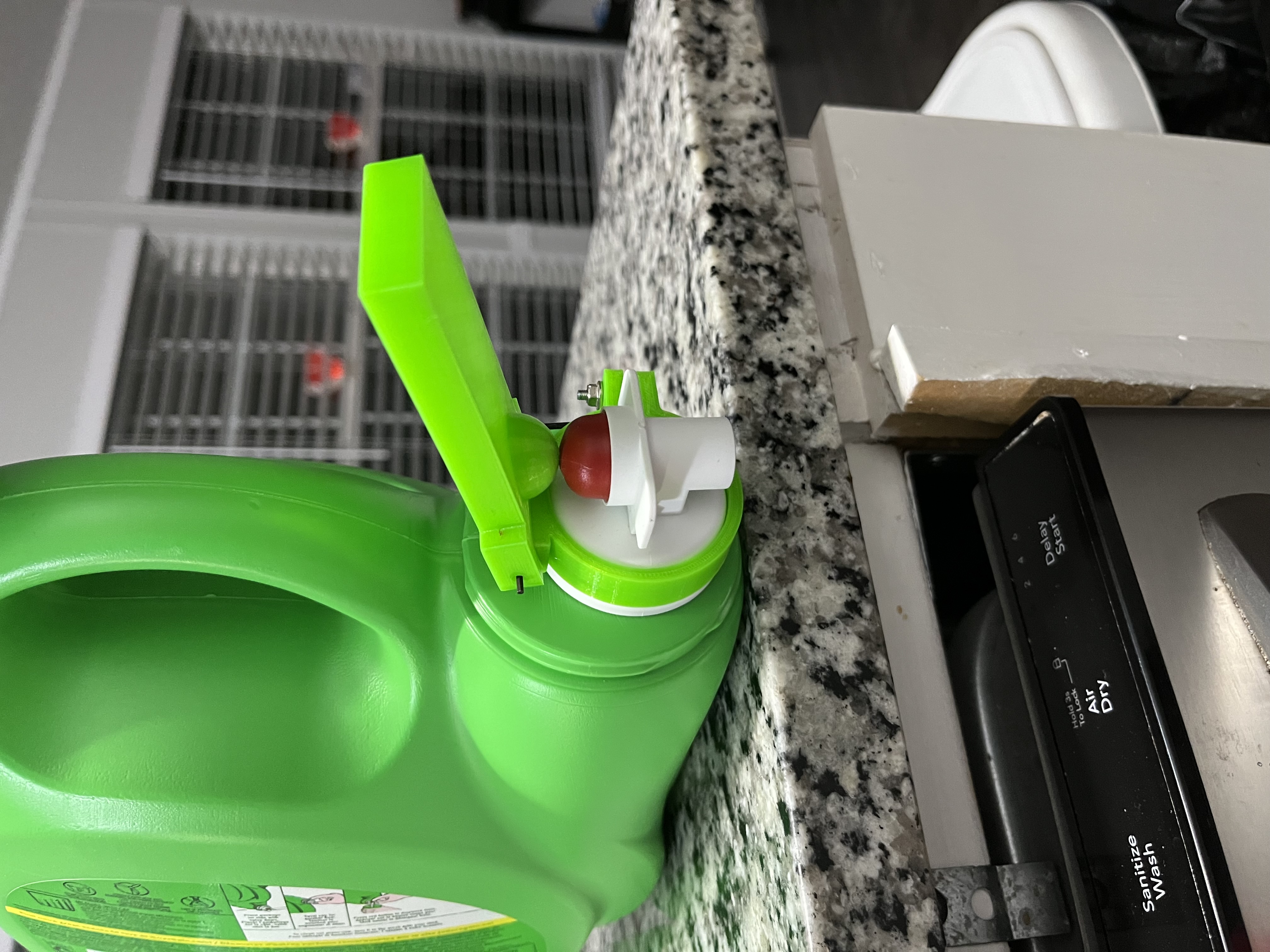 Laundry Soap Dispenser With Cup Holder