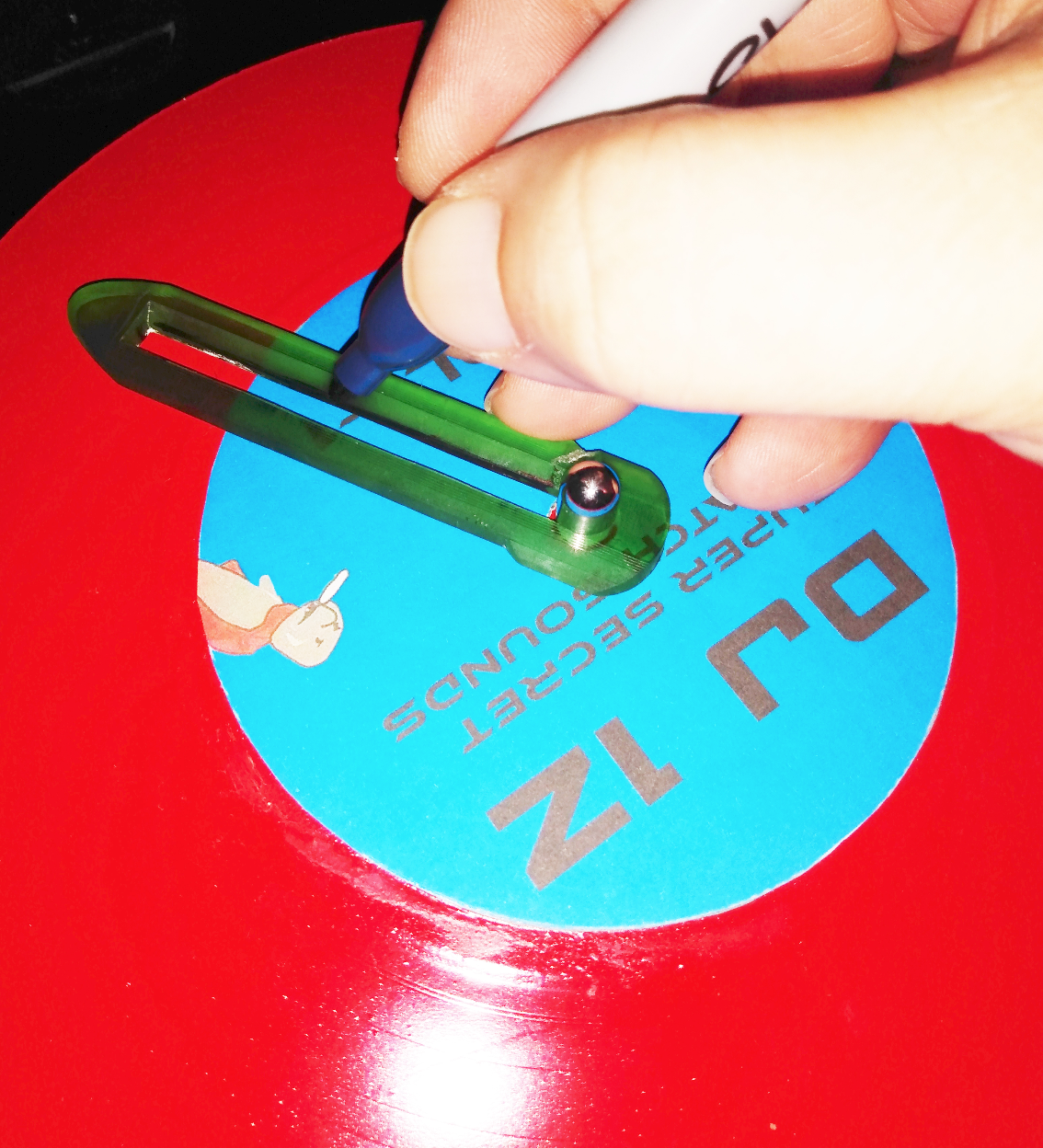 Scratch Record Cue Line Guide