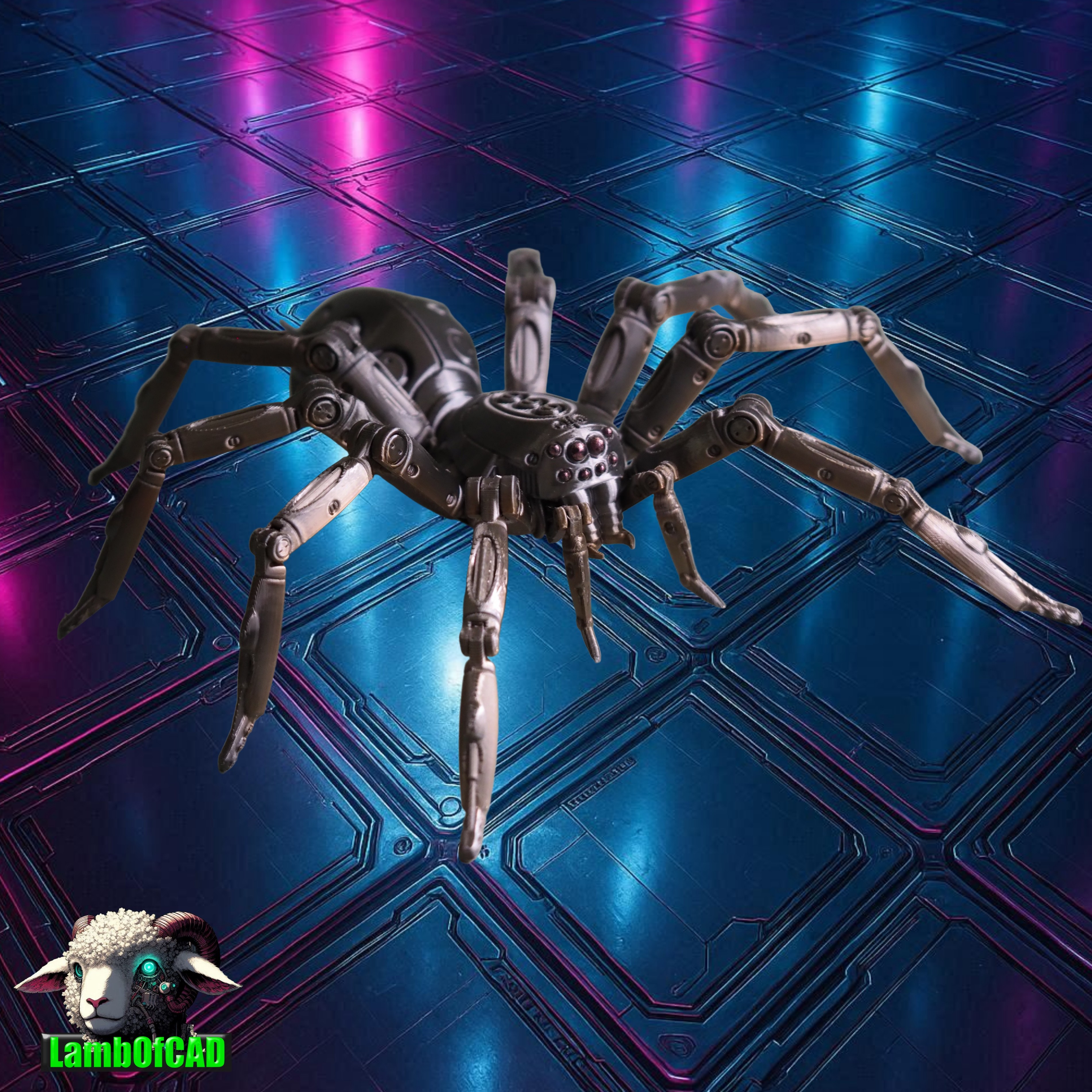 Robot Anti-Rodent Spider, Articulated