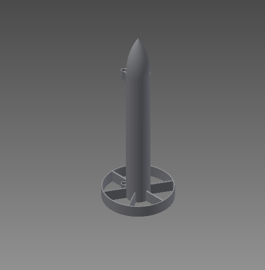 Circular Finned Rocket (Estes engine)