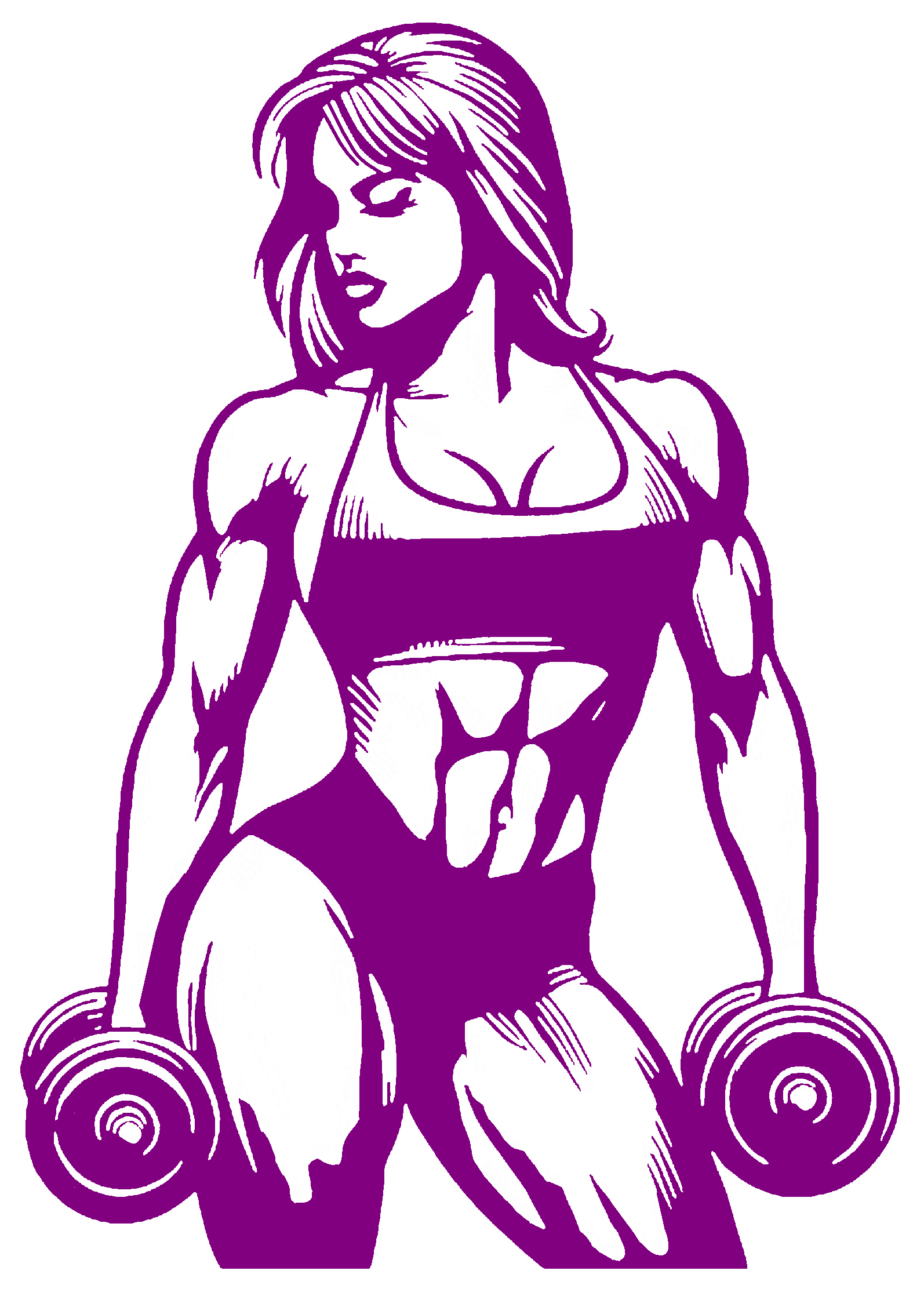 2D Gym Girl 1