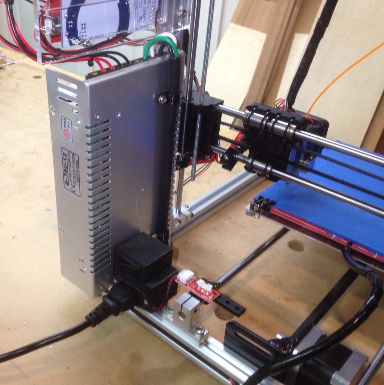 Power inlet box for a Folger RepRap 2020 Prusa i3