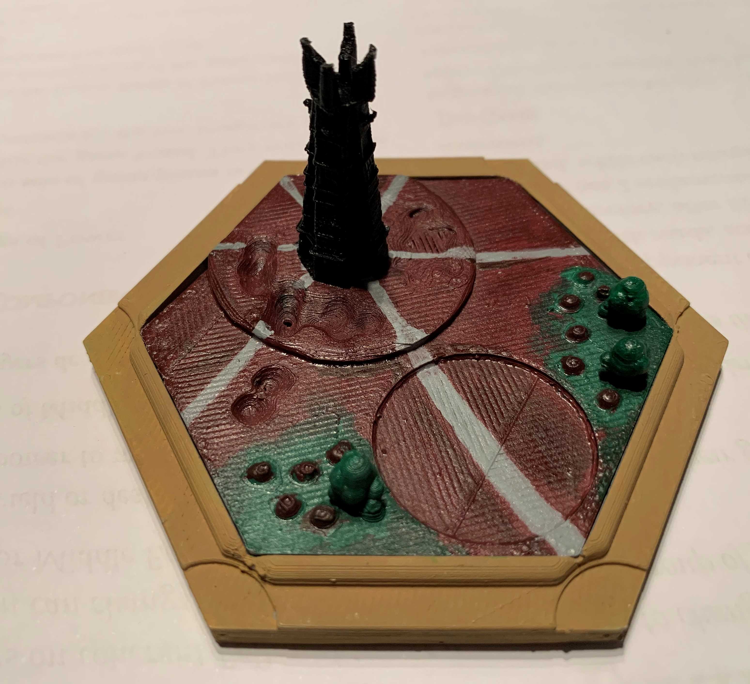 LOTR Catan Brick Hexes - Isengard & Mordor