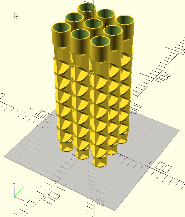 Parametric leg for plastic/metal trash holder