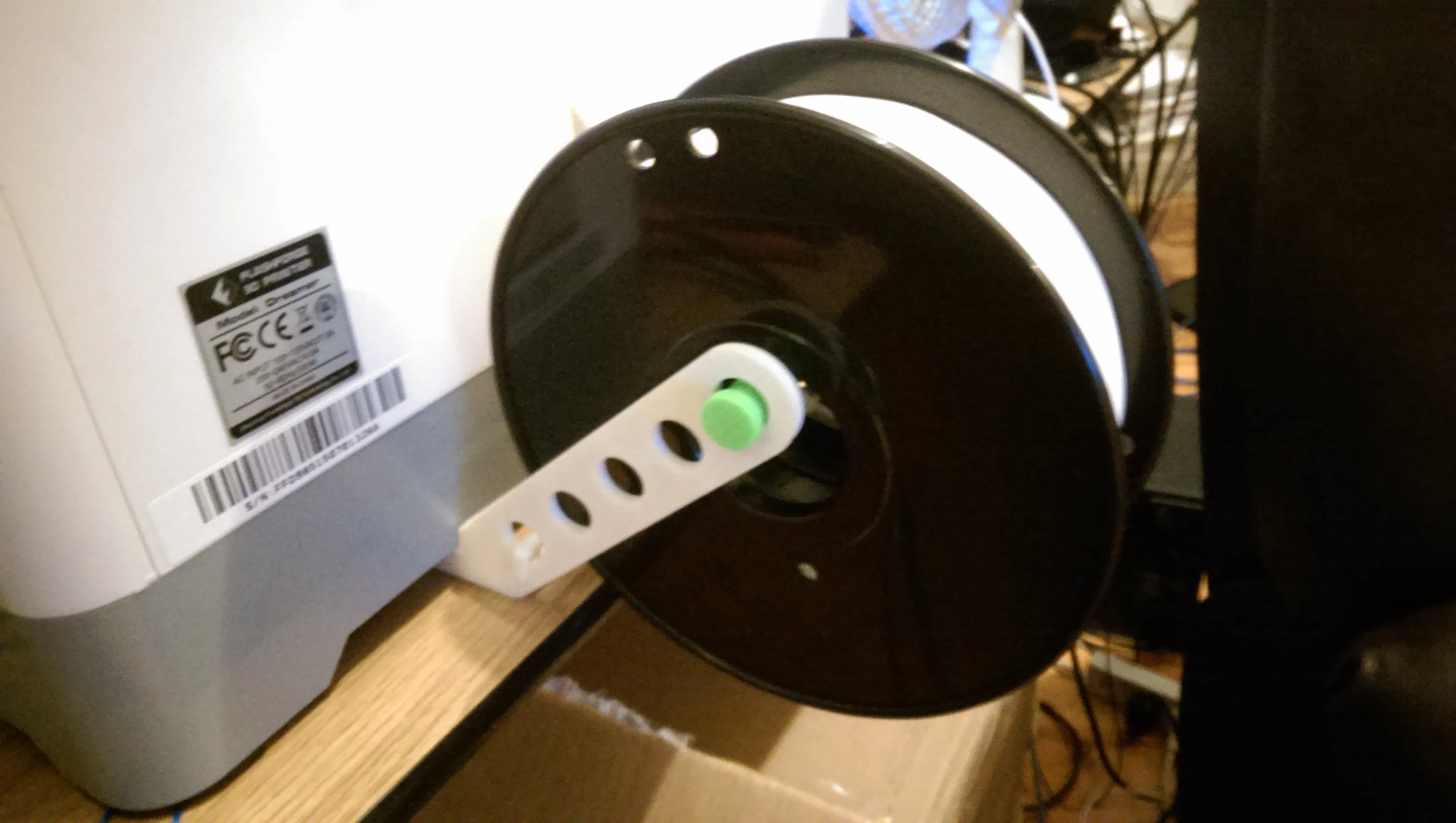 External Spool Holder for Flashforge Dreamer