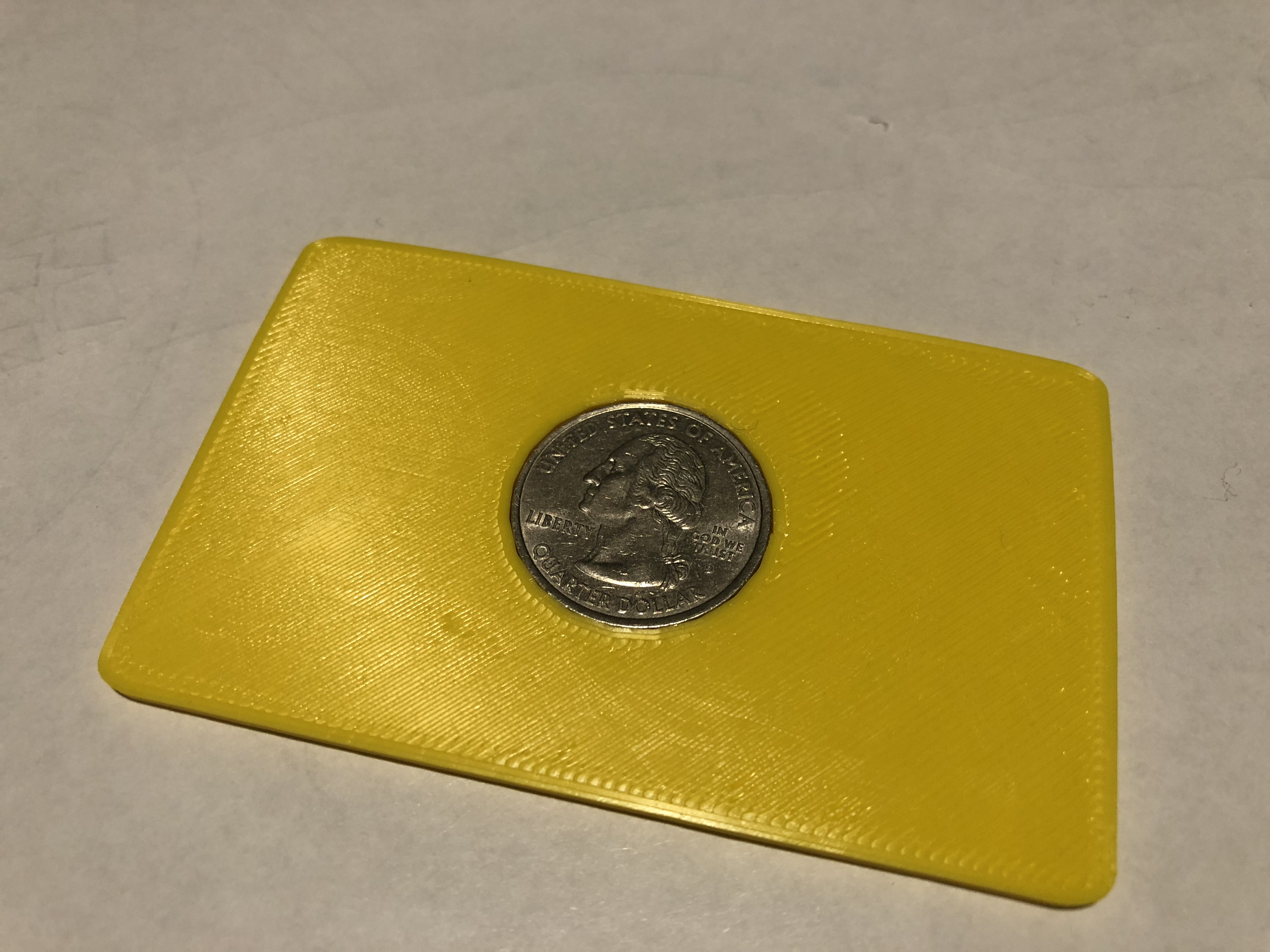 Aldi US quarter holder - credit card sized