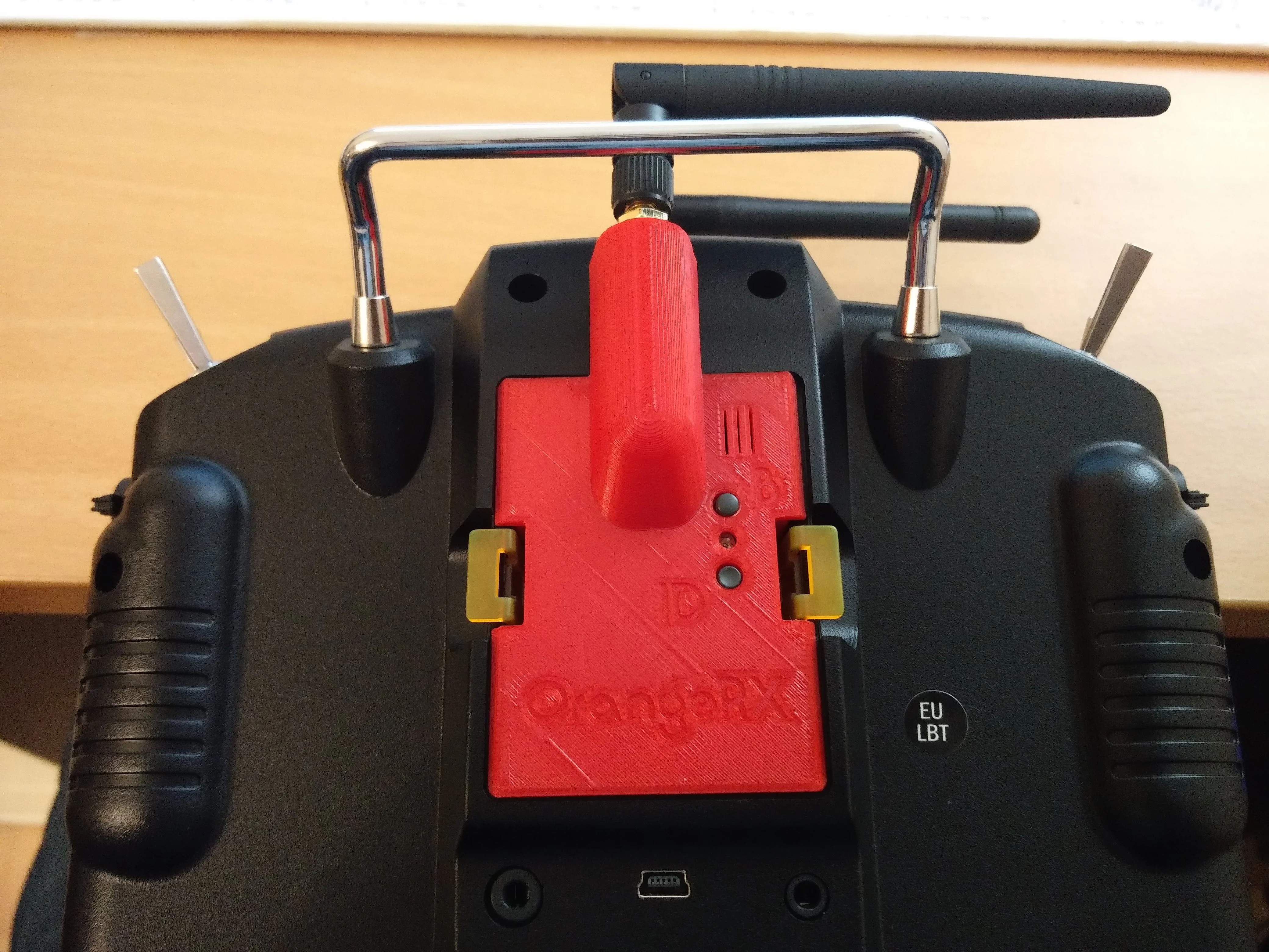 OrangeRx DSM2/DSMX/DEVO JR module replacement cover & Antenna relocation for Taranis +