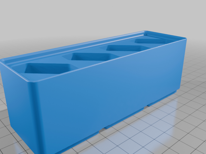 Gridfinity - 4 Plug holder