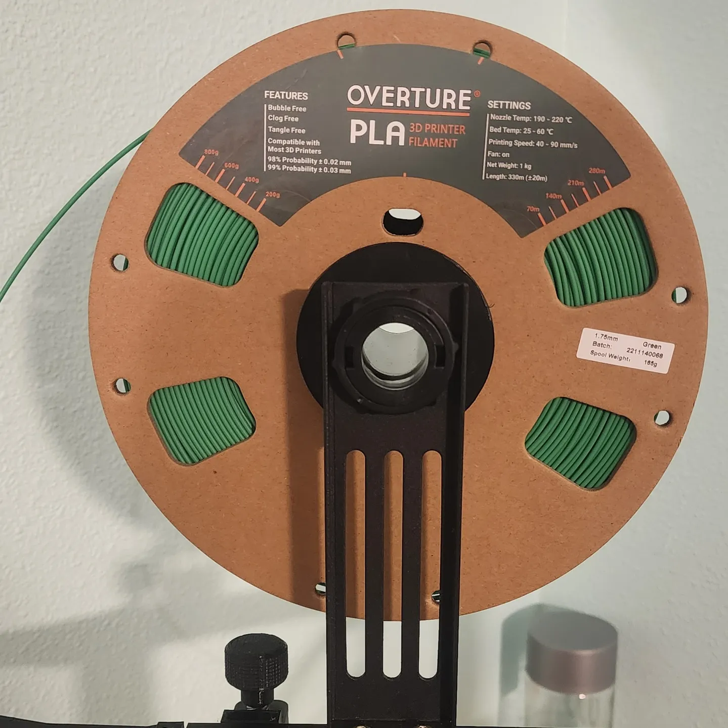 Overture Filament Spool Insert