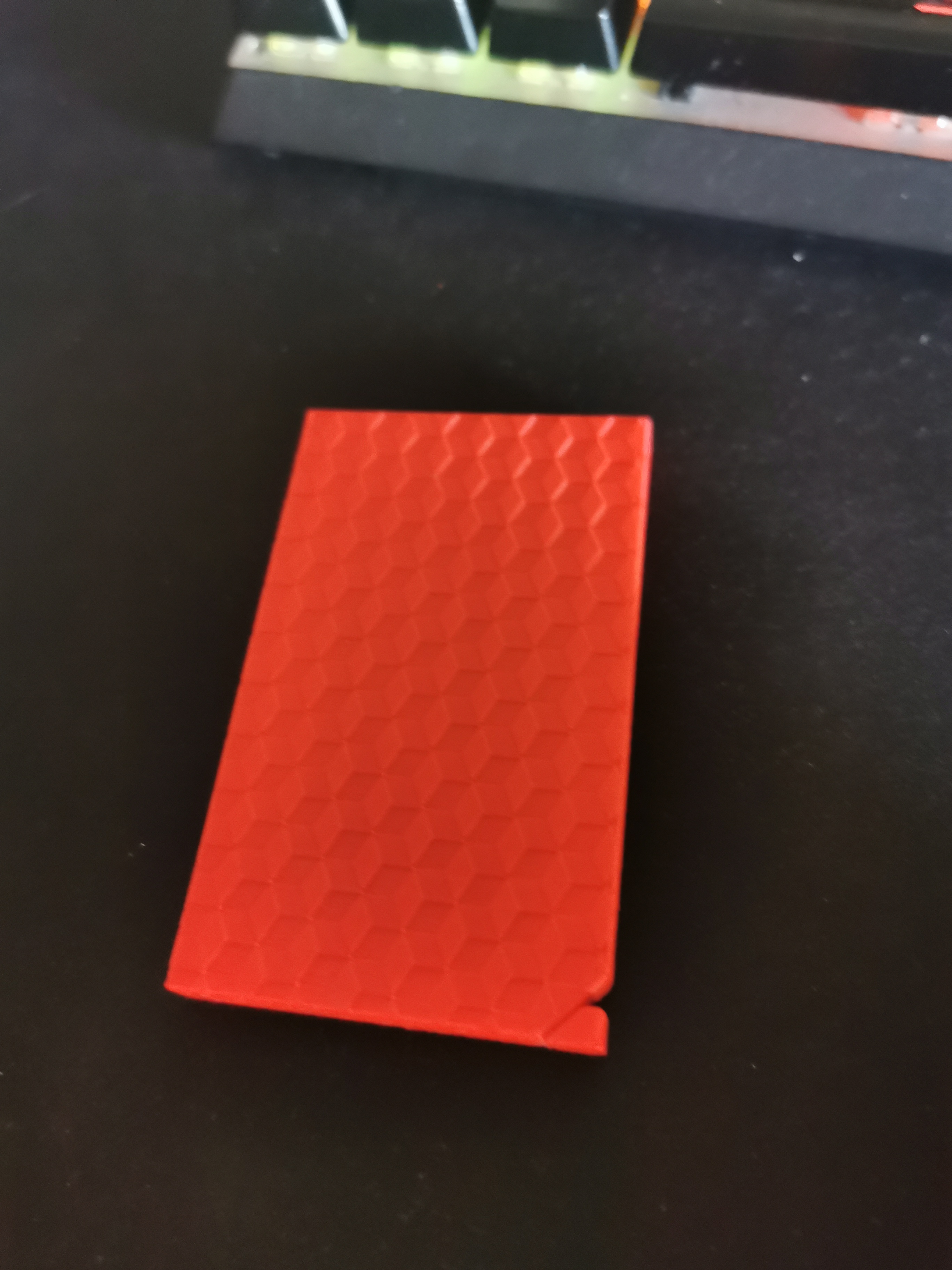 Pop up wallet with geometric patron / flat wallet