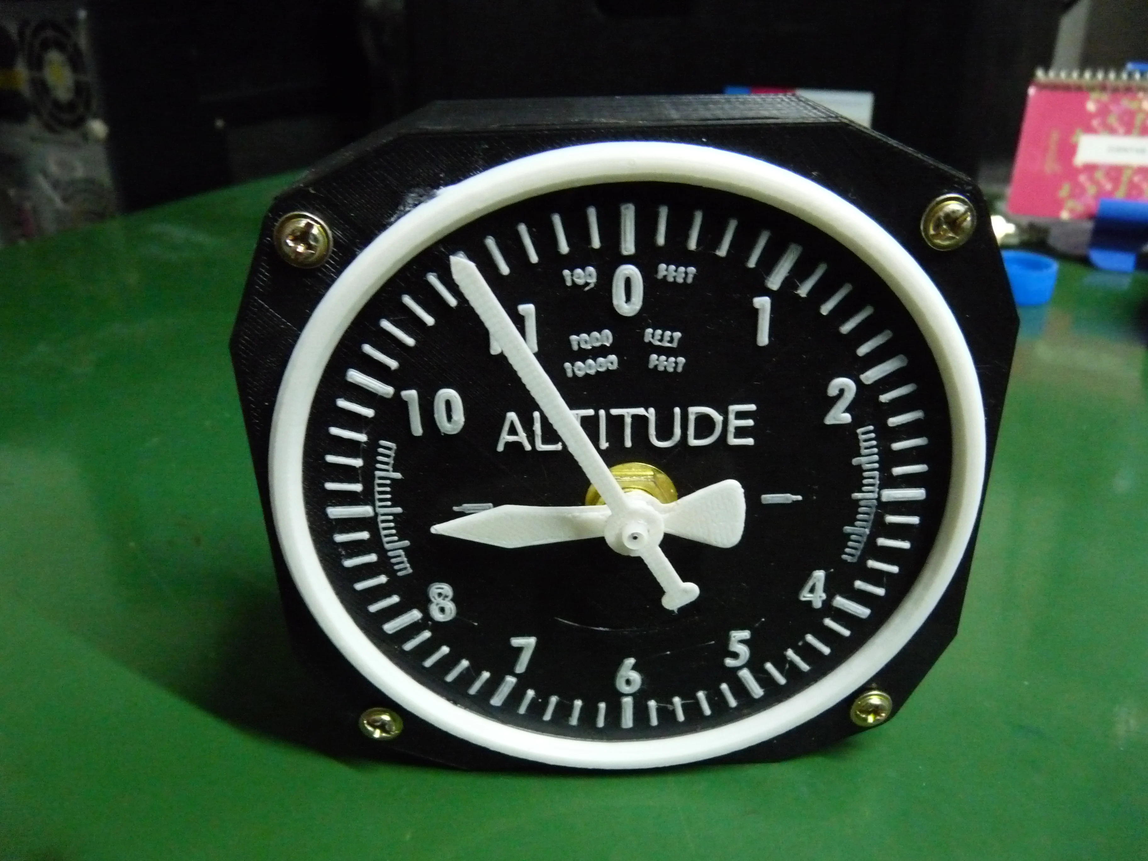 Wall clock altimeter