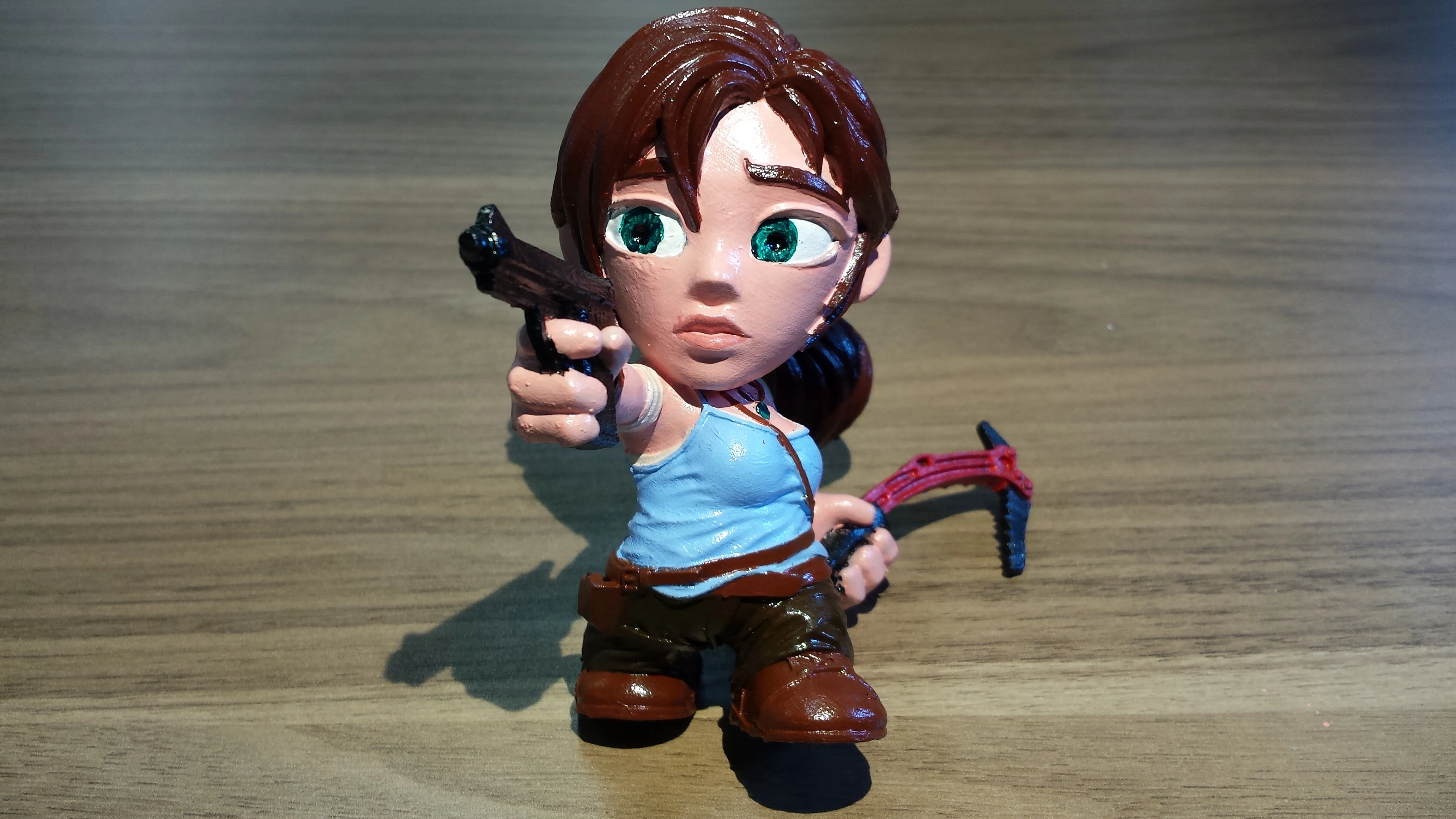 Hollow Lara Croft Toon Figure - Optimized for SLA Printers
