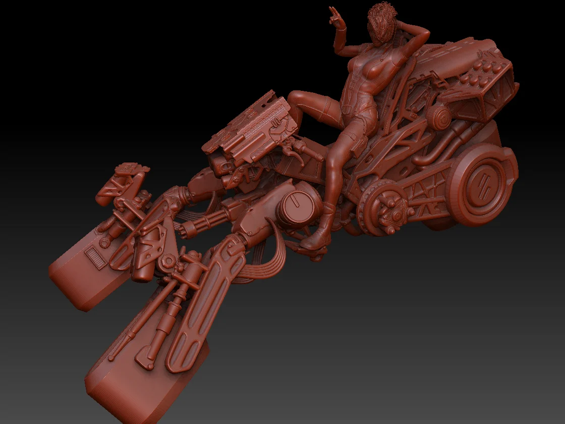 Ion tricycle - Sci-Fi Motorcycle