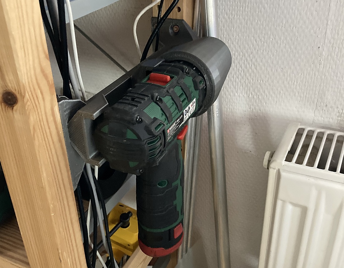 Lidl Parkside 12V Team cordless drill holder for Ikea IVAR