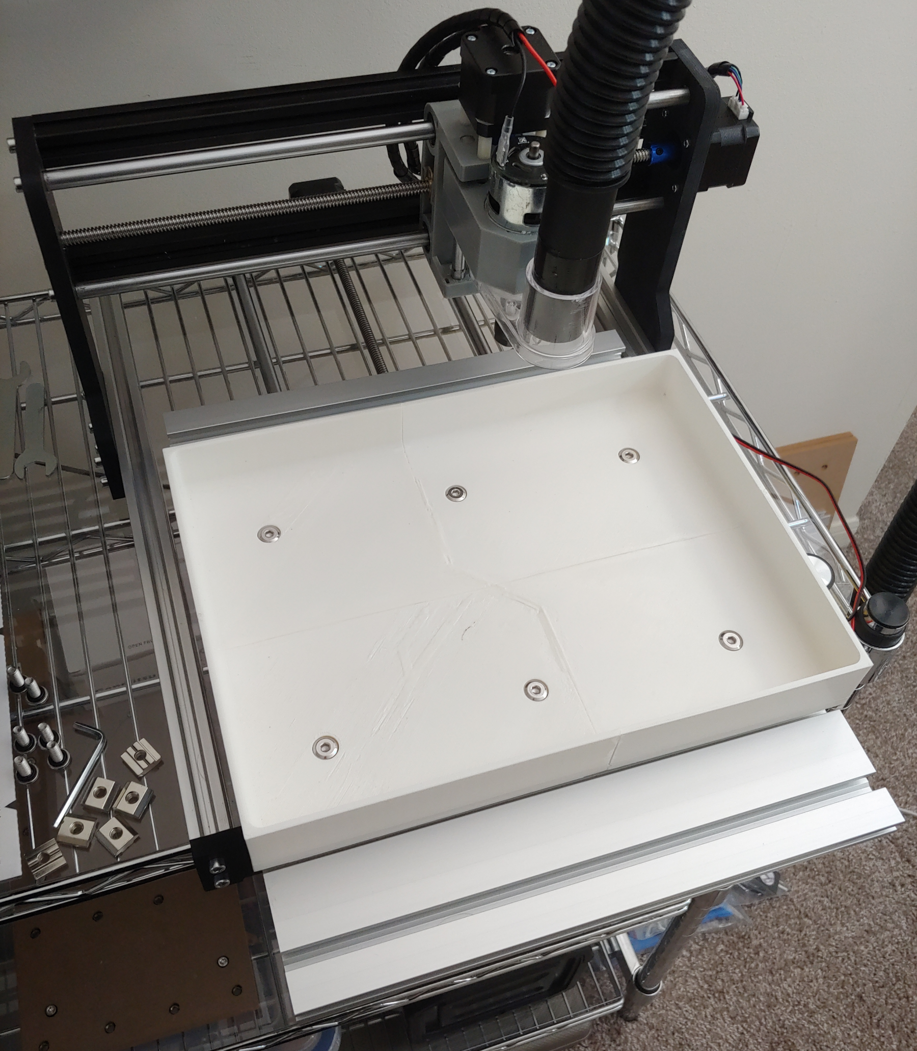 CNC 3018 Water Bath for Milling Carbon Fiber