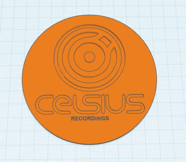 Celcius Recordings Logo Coaster