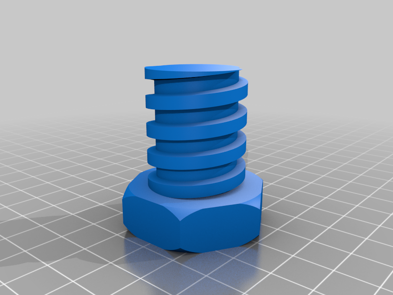 Screw and Bolt with 123D Design