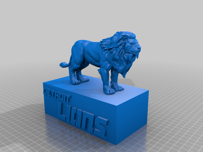 Detroit Lions Statue