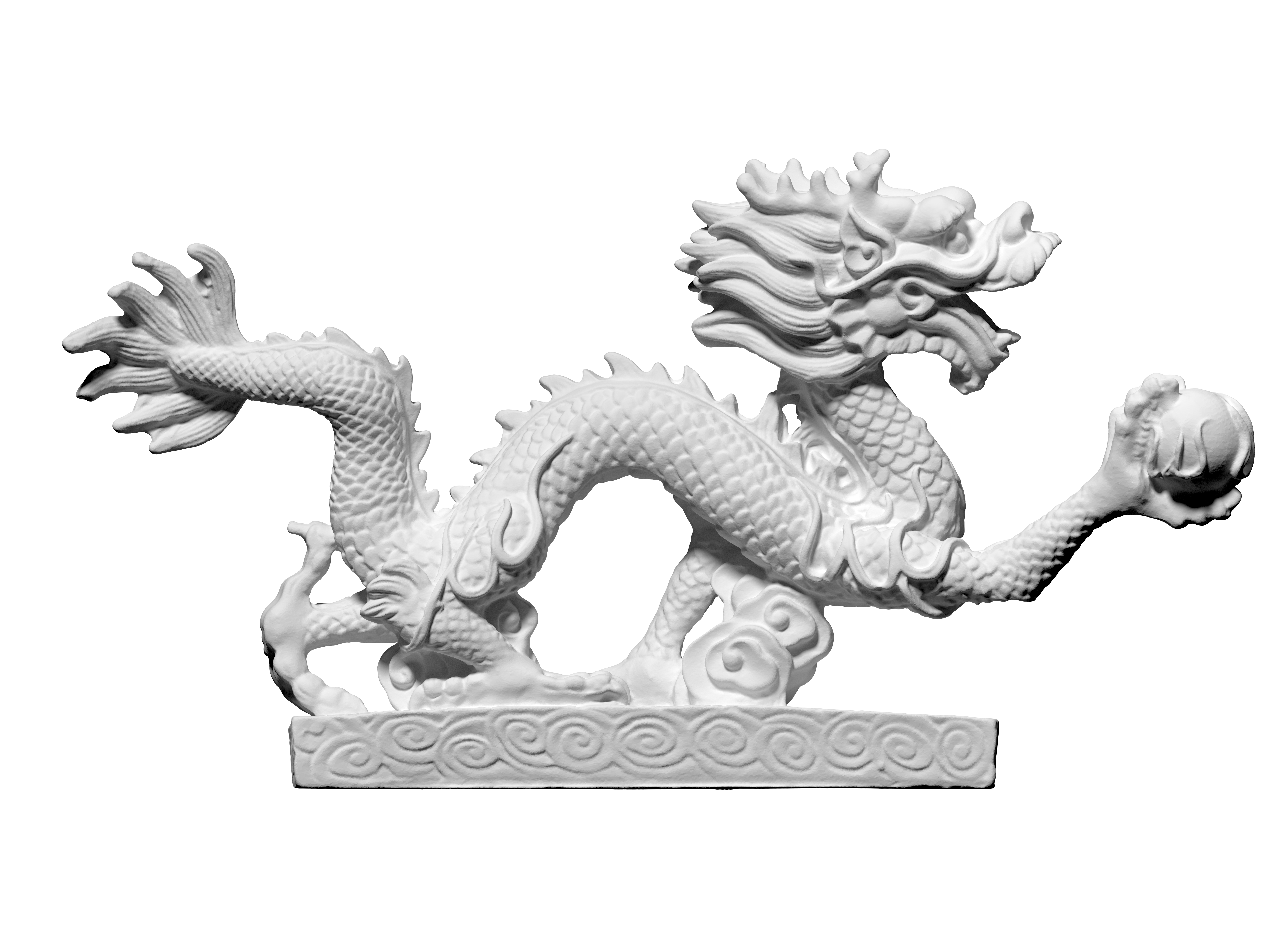 3D scan of plastic dragon 2